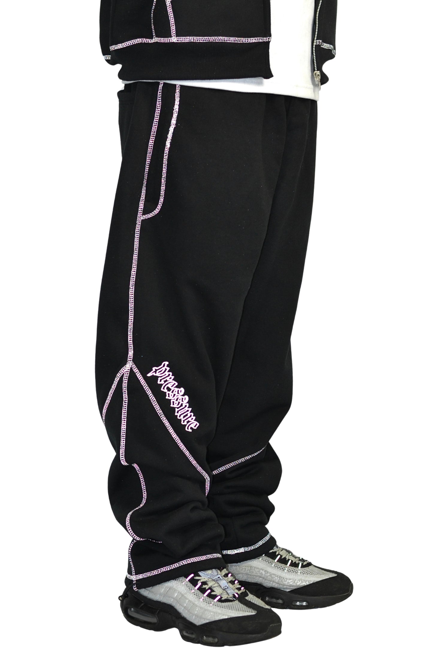 REFLECTIVE REVERSE STITCH JOGGERS