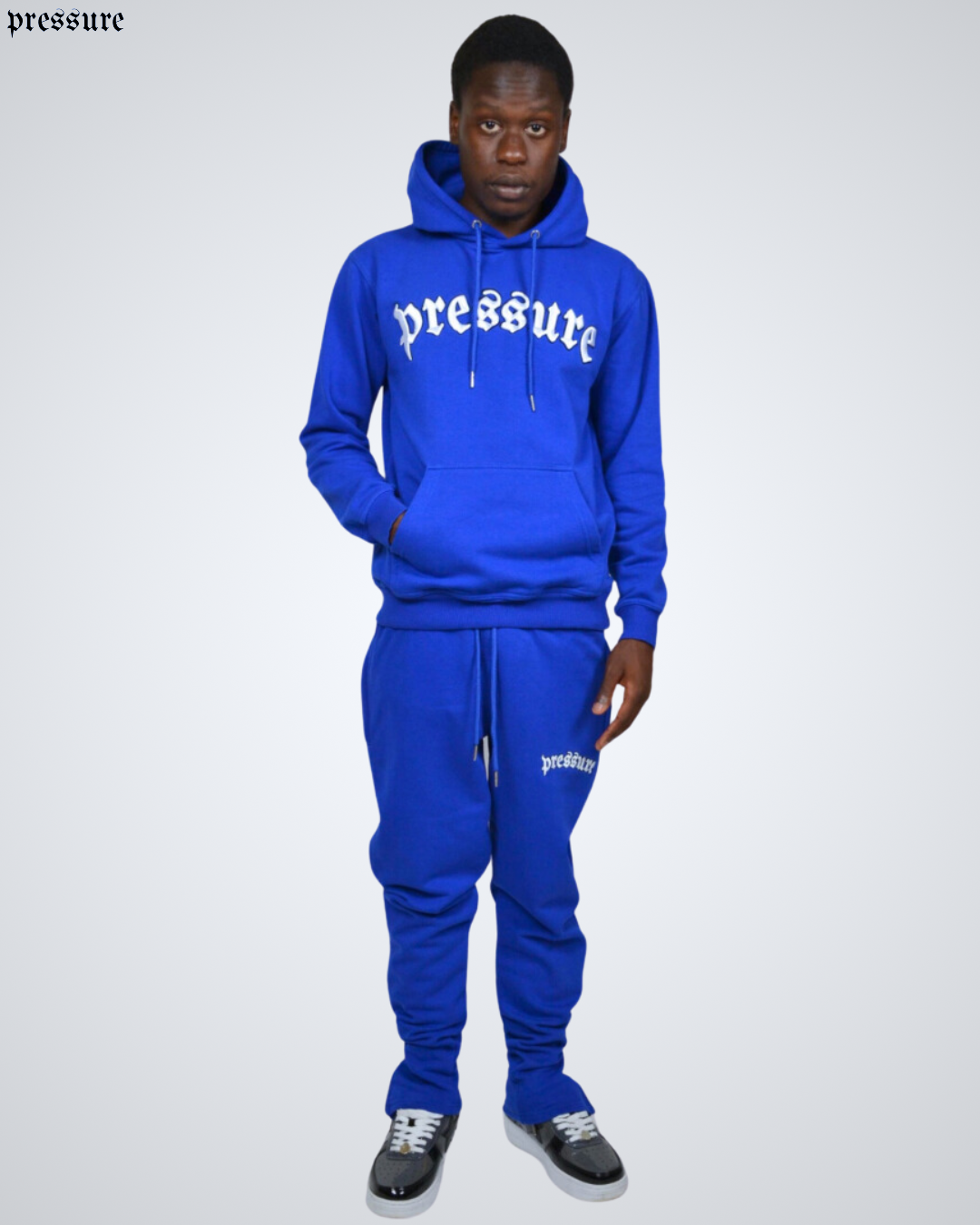 Blue white tracksuit online