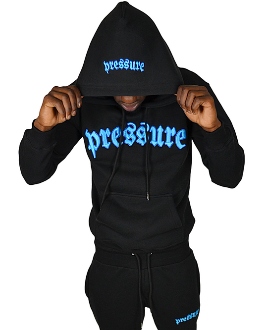 NEON BLUE 3D CORE HOODIE