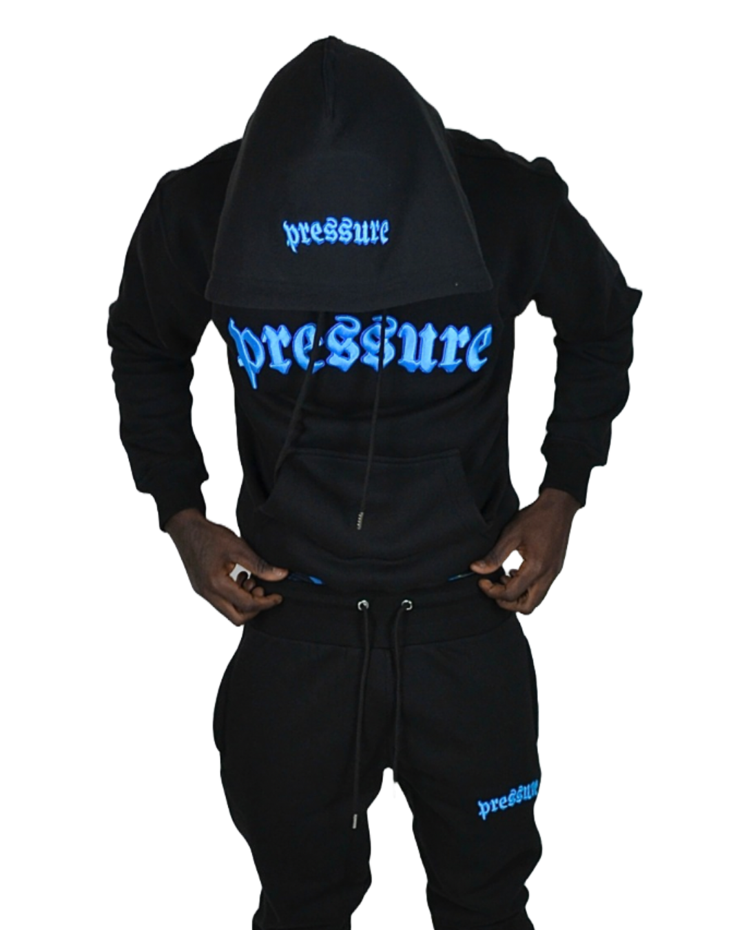 NEON BLUE 3D CORE HOODIE