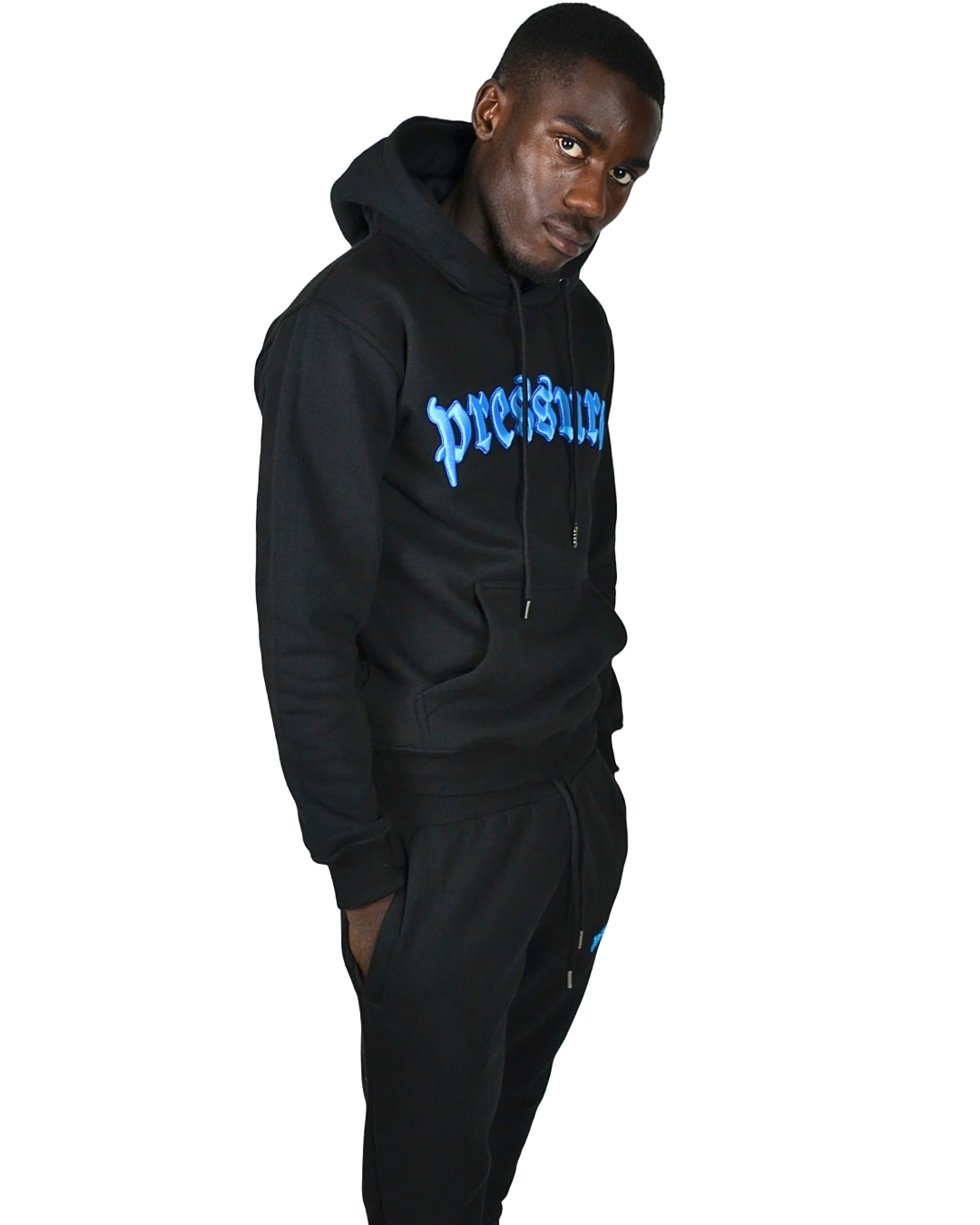 NEON BLUE 3D CORE HOODIE