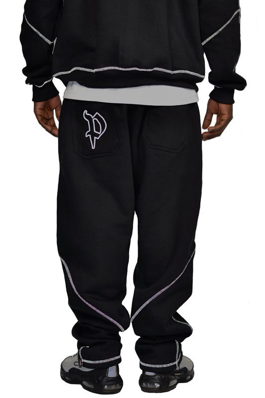 REFLECTIVE REVERSE STITCH JOGGERS